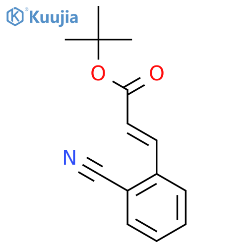 tert-butyl (2E)-3-(2-cyanophenyl)prop-2-enoate structure