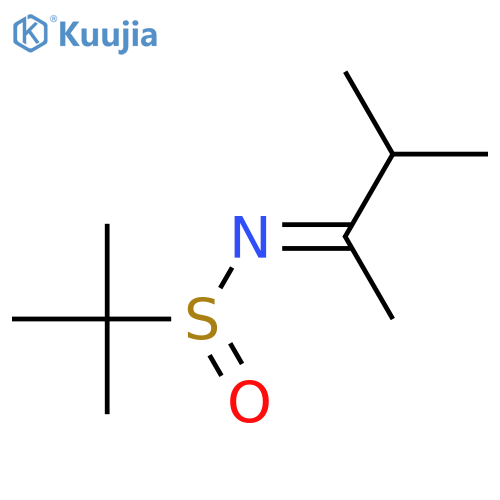 2-Propanesulfinamide, N-(1,2-dimethylpropylidene)-2-methyl-, [N(E),S(S)]- structure