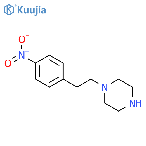 1-2-(4-nitrophenyl)ethylpiperazine structure