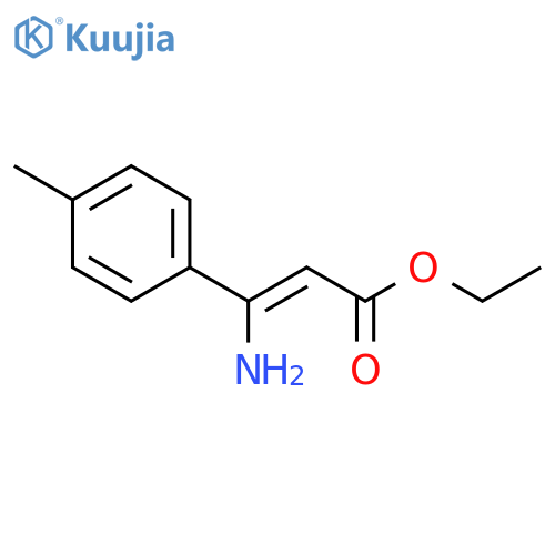 2-Propenoic acid, 3-amino-3-(4-methylphenyl)-, ethyl ester structure