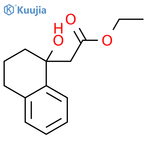 1-Naphthaleneacetic acid, 1,2,3,4-tetrahydro-1-hydroxy-, ethyl ester structure