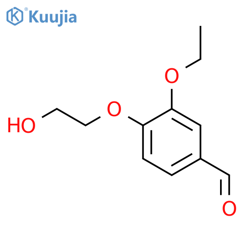 3-Ethoxy-4-(2-hydroxy-ethoxy)-benzaldehyde structure