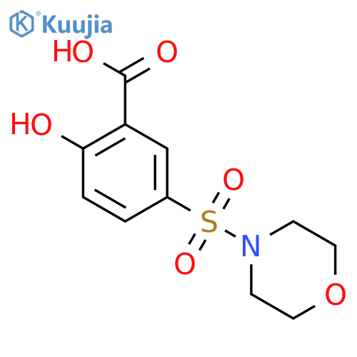 2-hydroxy-5-(morpholine-4-sulfonyl)benzoic acid structure