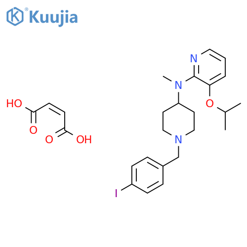 1-[4-IODOBENZYL]-4-[[2-[3-ISOPROPOXY]PYRIDYL]-METHYLAMINO]PIPERIDINE MALEATE structure