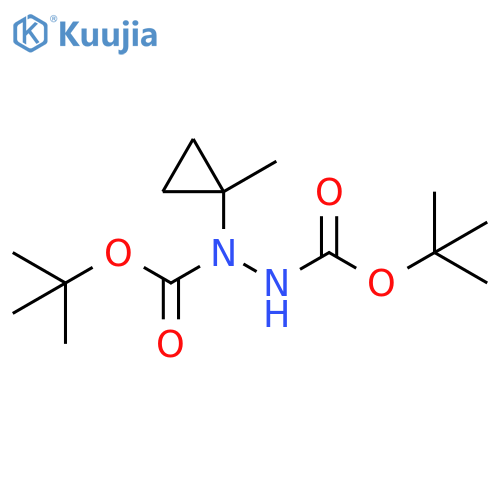 1,2-Hydrazinedicarboxylic acid, 1-(1-methylcyclopropyl)-,bis(1,1-dimethylethyl) ester structure