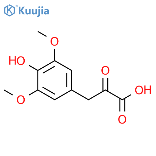 3-(4-hydroxy-3,5-dimethoxyphenyl)-2-oxopropanoic acid structure
