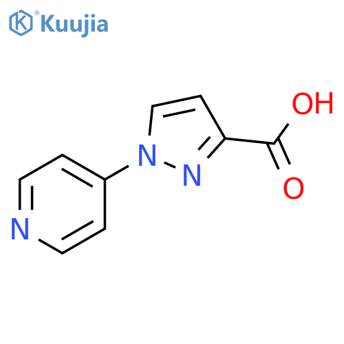 1-(pyridin-4-yl)-1H-pyrazole-3-carboxylic acid structure
