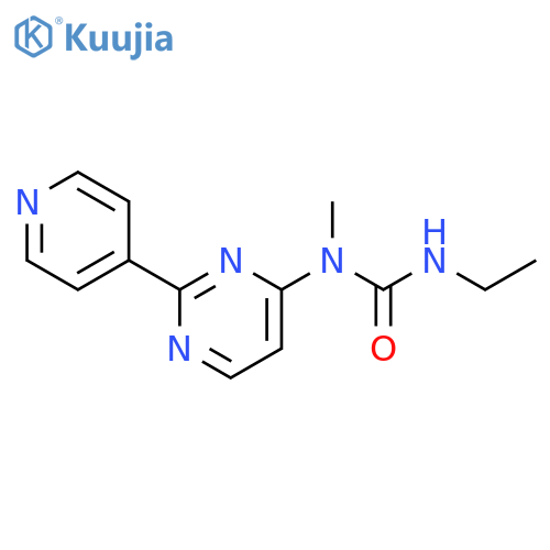 Urea, N'-ethyl-N-methyl-N-[2-(4-pyridinyl)-4-pyrimidinyl]- structure