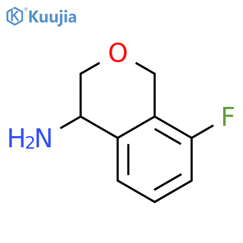 8-fluoro-3,4-dihydro- 1H-2-Benzopyran-4-amine structure