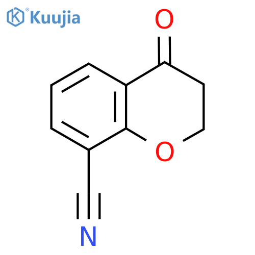 2H-1-Benzopyran-8-carbonitrile, 3,4-dihydro-4-oxo- structure