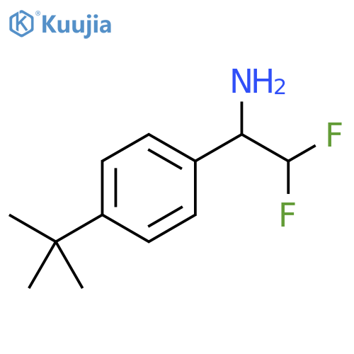 1-(4-tert-butylphenyl)-2,2-difluoroethan-1-amine structure