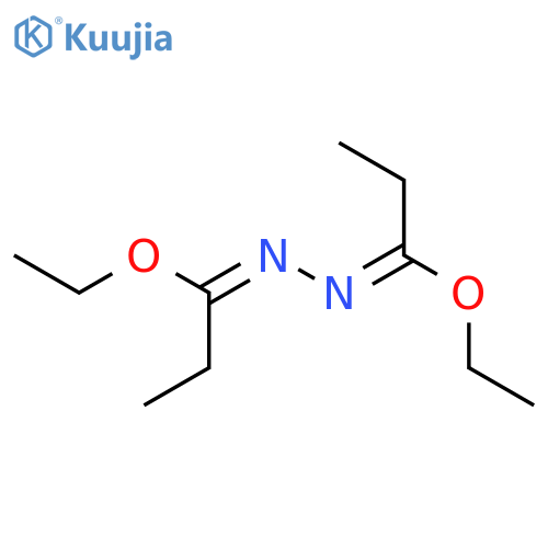 PROPANEHYDRAZONIC ACID, N-(1-ETHOXYPROPYLIDENE)-, ETHYL ESTER, (E,E)- structure