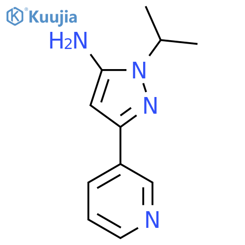 1-isopropyl-3-(pyridin-3-yl)-1H-pyrazol-5-amine structure