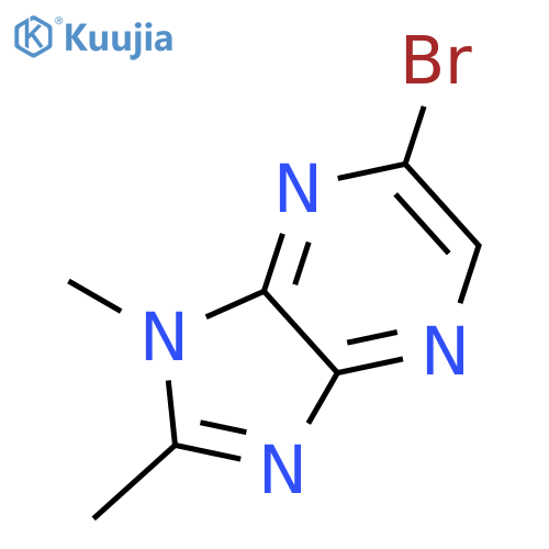 1H-IMIDAZO[4,5-B]PYRAZINE, 6-BROMO-1,2-DIMETHYL- structure