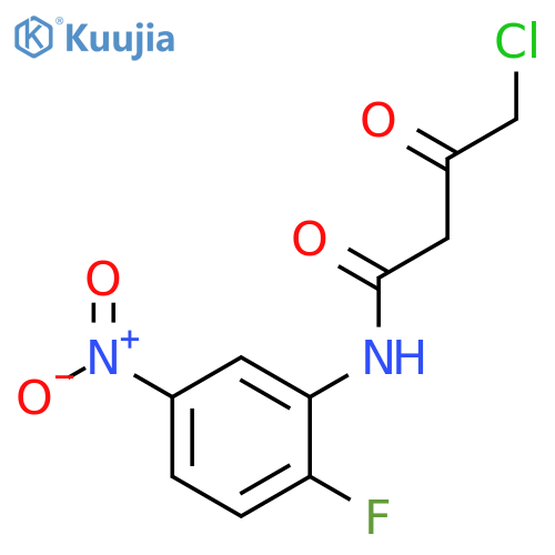 Butanamide, 4-chloro-N-(2-fluoro-5-nitrophenyl)-3-oxo- structure