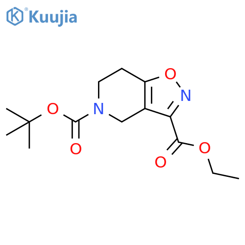 5-TERT-BUTYL 3-ETHYL 4H,5H,6H,7H-[1,2]OXAZOLO[4,5-C]PYRIDINE-3,5-DICARBOXYLATE structure