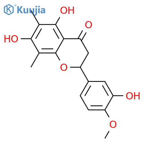 3',4',5,7-Tetrahydroxy-6,8-dimethylflavanone; (S)-form, 4'-Me ether structure
