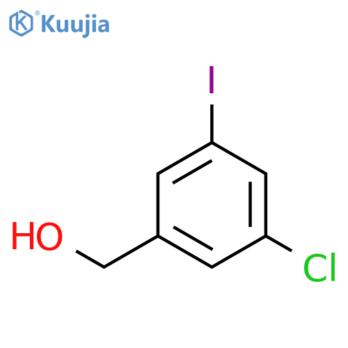 Benzenemethanol, 3-chloro-5-iodo- structure