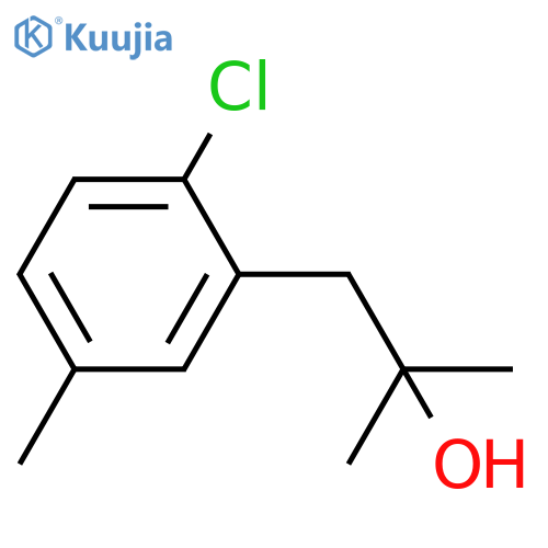 1-(2-chloro-5-methylphenyl)-2-methylpropan-2-ol structure