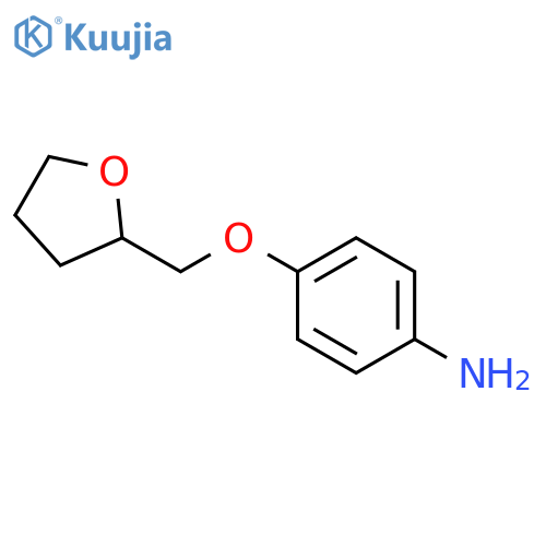 4-[(oxolan-2-yl)methoxy]aniline structure