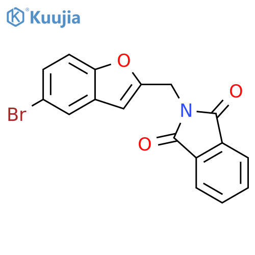 2-(5-Bromobenzofuran-2-ylmethyl)-isoindole-1,3-dione structure