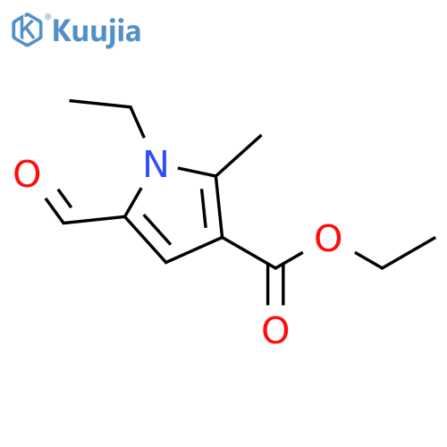 1H-Pyrrole-3-carboxylic acid, 1-ethyl-5-formyl-2-methyl-, ethyl ester structure