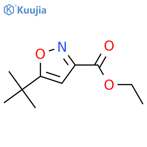 Ethyl 5-(tert-butyl)isoxazole-3-carboxylate structure