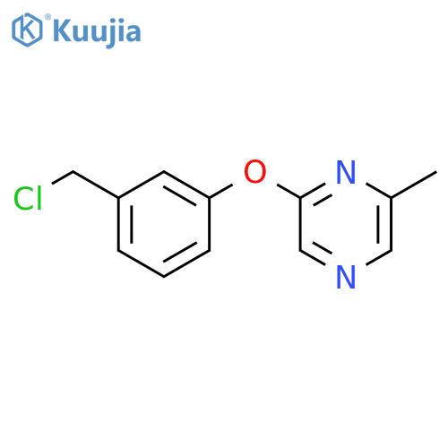 2-(3-(Chloromethyl)phenoxy)-6-methylpyrazine structure