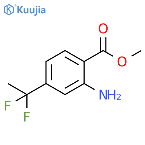 methyl 2-amino-4-(1,1-difluoroethyl)benzoate structure