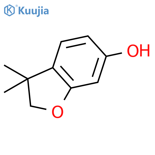3,3-dimethyl-2,3-dihydro-1-benzofuran-6-ol structure