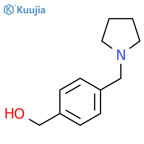 4-(pyrrolidin-1-ylmethyl)phenylmethanol structure