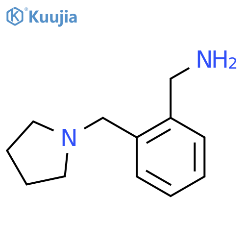 2-(pyrrolidin-1-ylmethyl)phenylmethanamine structure