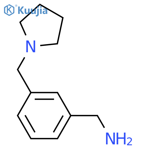 3-(Pyrrolidin-1-ylmethyl)phenylmethanamine structure