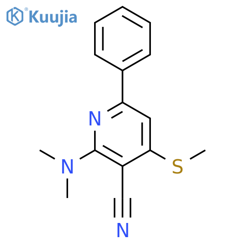2-(Dimethylamino)-4-(methylsulfanyl)-6-phenylpyridine-3-carbonitrile structure