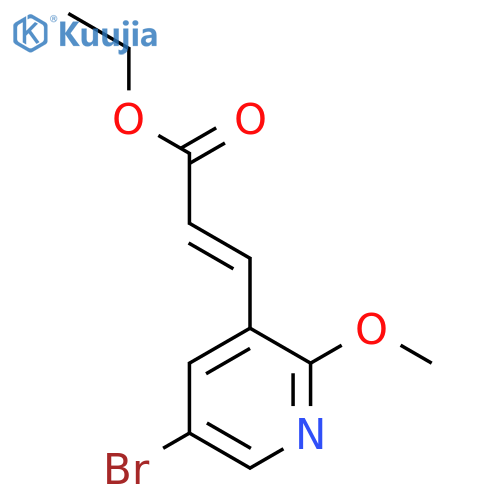 Ethyl 3-(5-bromo-2-methoxy-3-pyridyl)acrylate structure