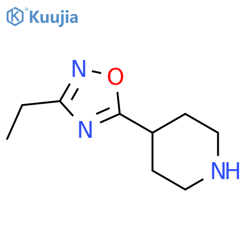 4-(3-Ethyl-1,2,4-oxadiazol-5-yl)piperidine structure