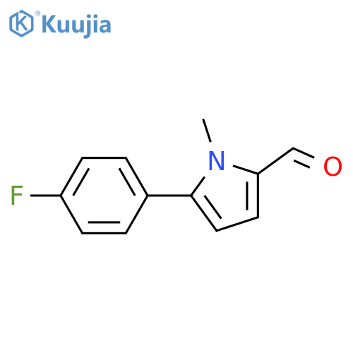 5-(4-fluorophenyl)-1-methyl-1H-pyrrole-2-carbaldehyde structure