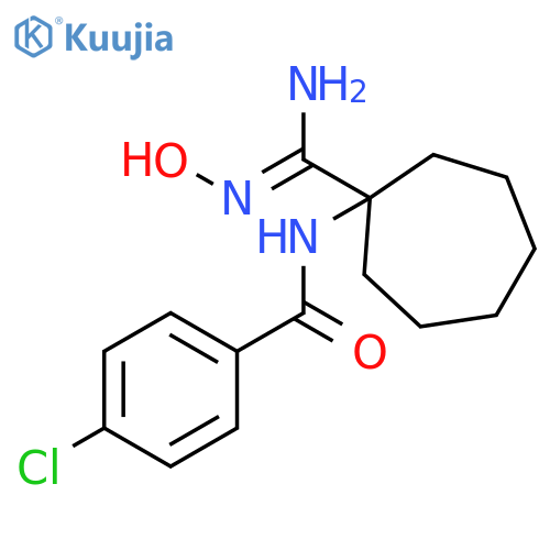 4-Chloro-N-1-(N-hydroxycarbamimidoyl)-cycloheptylbenzamide structure
