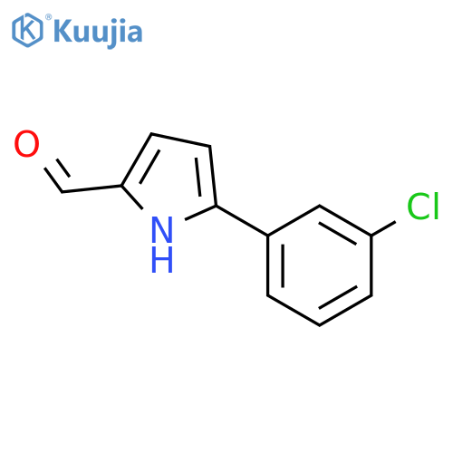 5-(3-Chlorophenyl)-1h-pyrrole-2-carbaldehyde structure