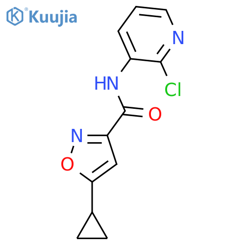N-(2-chloropyridin-3-yl)-5-cyclopropyl-1,2-oxazole-3-carboxamide structure