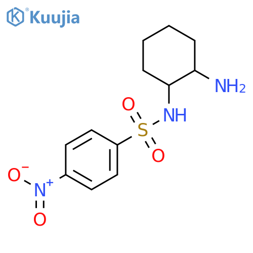 N-(1R,2R)-2-aminocyclohexyl-4-nitrobenzene-1-sulfonamide structure