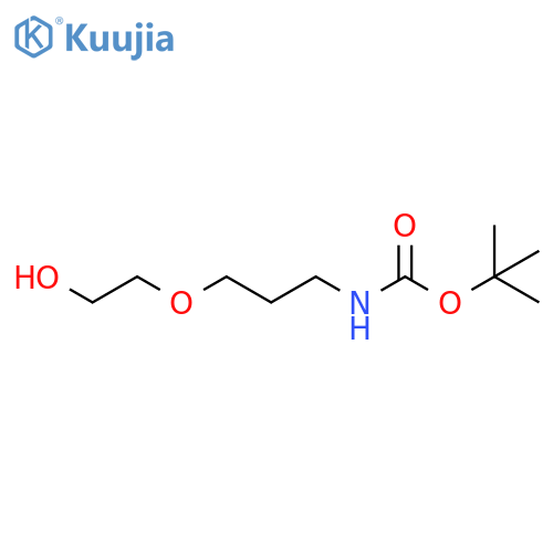 tert-butyl 3-(2-hydroxyethoxy)propylcarbaMate structure