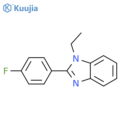 1-ethyl-2-(4-fluorophenyl)-1H-1,3-benzodiazole structure