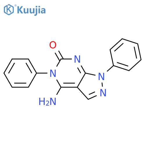 4-imino-1,5-diphenyl-1H,4H,5H,6H,7H-pyrazolo3,4-dpyrimidin-6-one structure