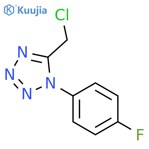 5-(chloromethyl)-1-(4-fluorophenyl)-1H-1,2,3,4-tetrazole structure