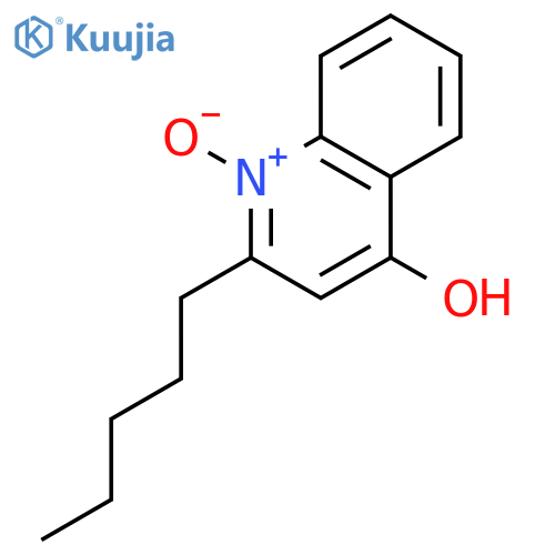 4-Quinolinol, 2-pentyl-, 1-oxide structure