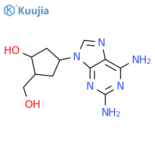 Cyclopentanemethanol,4-(2,6-diamino-9H-purin-9-yl)-2-hydroxy-, (1R,2S,4R)-rel- structure