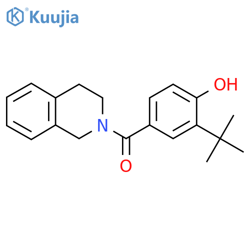 (3-Tert-butyl-4-hydroxyphenyl)-(3,4-dihydro-1H-isoquinolin-2-yl)methanone structure