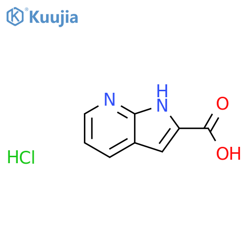 1H-Pyrrolo[2,3-b]pyridine-2-carboxylic acid hydrochloride structure