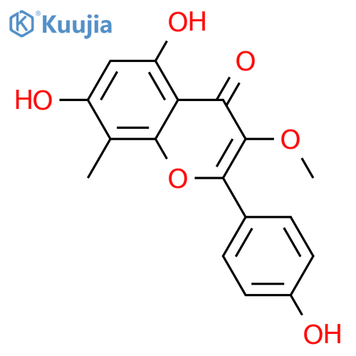 3,4',5,7-Tetrahydroxy-8-methylflavone; 3-Me ether structure